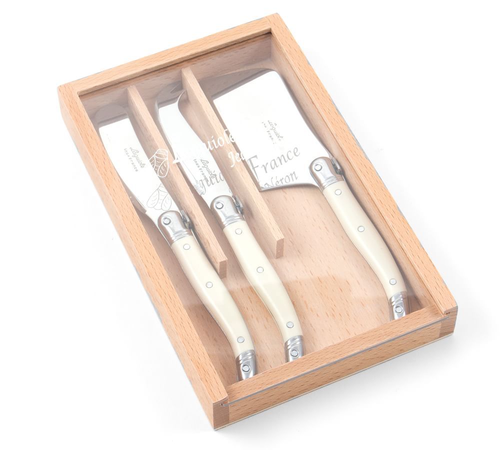 Laguiole Cheese Knives, Set of 3 - Ivory | Pottery Barn (US)