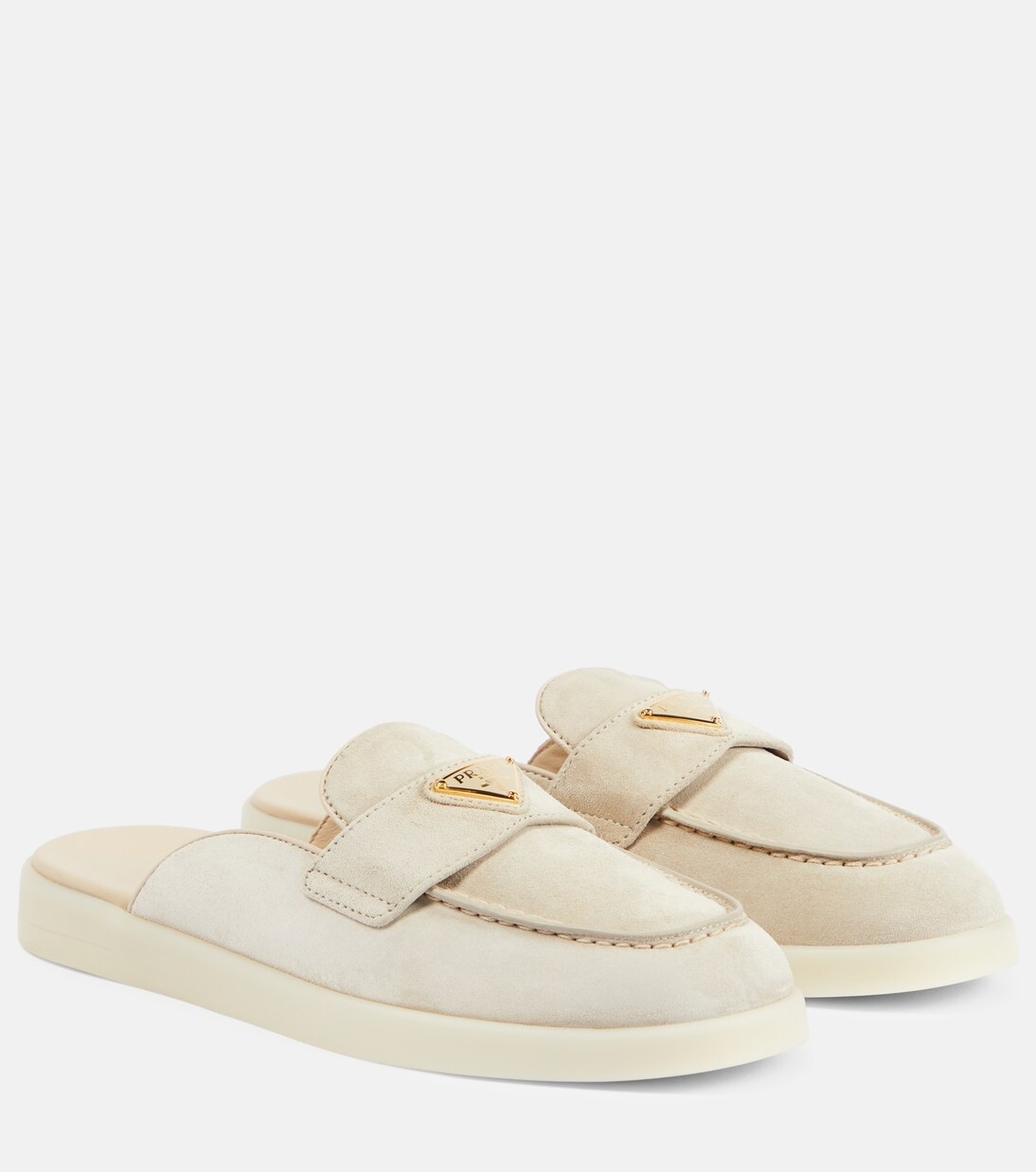 Logo suede slippers | Mytheresa (INTL)