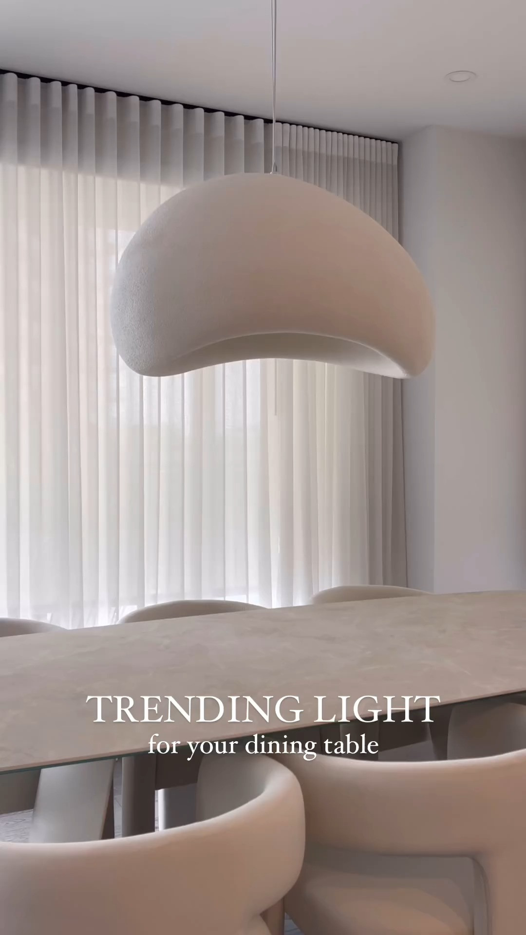 Giving my dining space a minimalist makeover with this stunning Wabi-Sabi light! ✨  

 #LTKWatchNow #LTKHome #LTKStyleTip