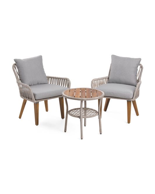Outdoor Rope Chairs And Table Set | TJ Maxx