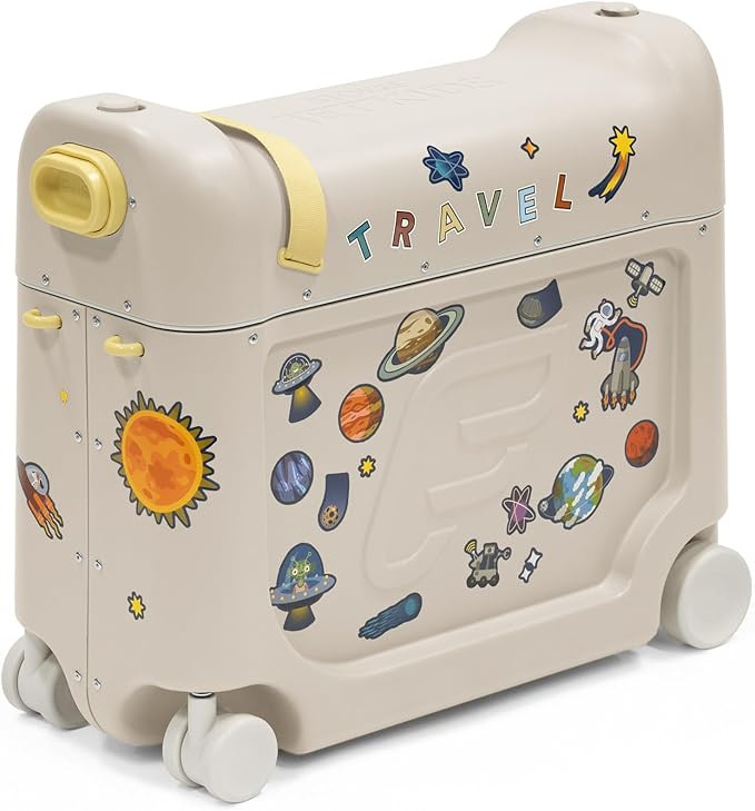 Stokke JetKids BedBox, Moonglow White - Ride-On Suitcase for Kids 2-7 Years Old (up to 77 lbs) - ... | Amazon (US)