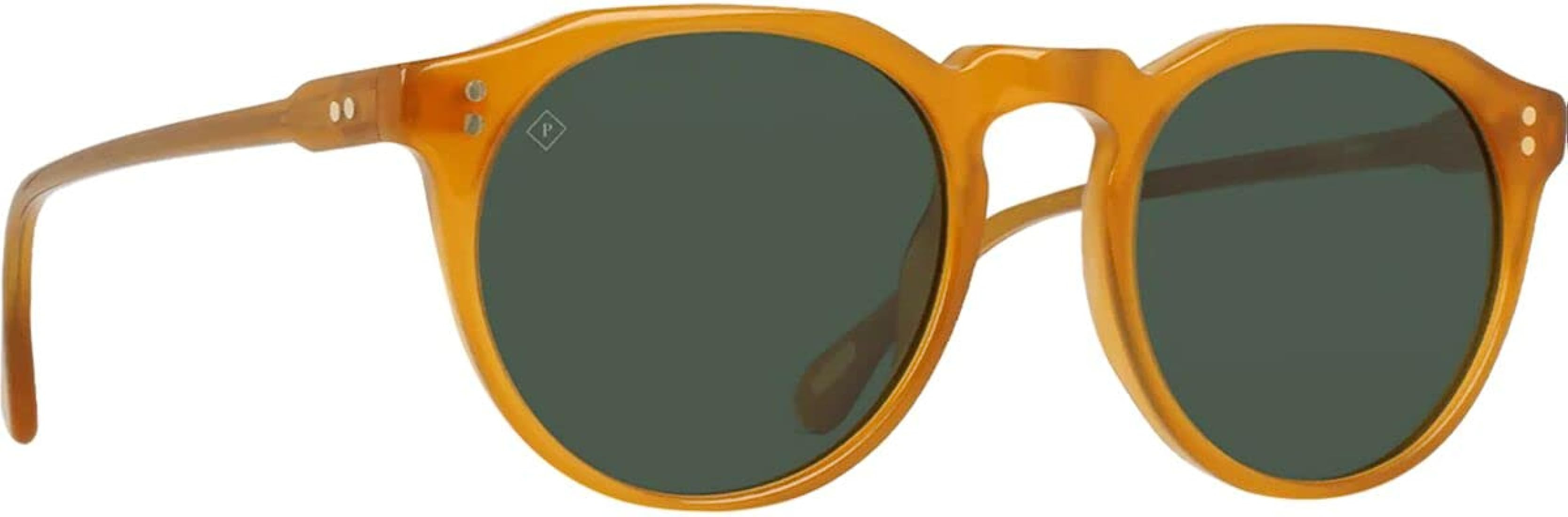 RAEN Ð Remmy Ð Unisex Retro Round Sunglasses UV Protection - Honey/Bottle Green (Size 52 MM) | Amazon (US)