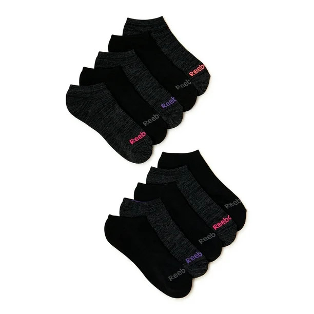 Reebok Women's Pro Series Cushion No Show Socks, 10-Pack - Walmart.com | Walmart (US)