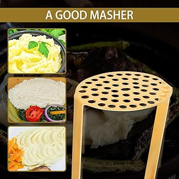 Snailhouse Potato Masher, Heavy Duty Stainless Steel Mashed Potatoes Bean Food Vegetable Masher S... | Amazon (US)