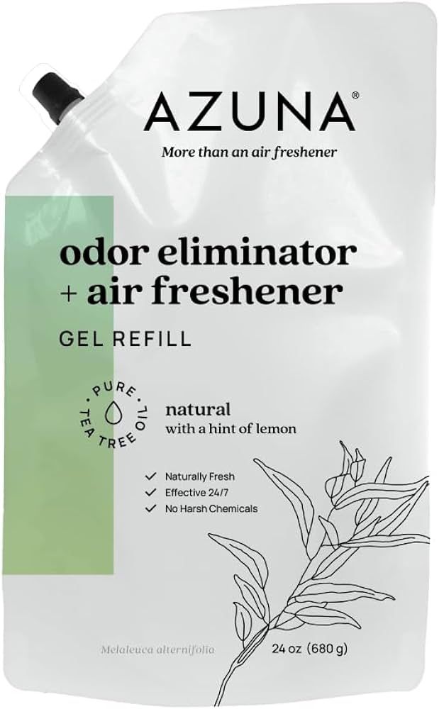 Azuna All-Natural Odor Remover Gel Refill Pouch | Air Purifier with Tea Tree Oil | Plant-Based & ... | Amazon (US)