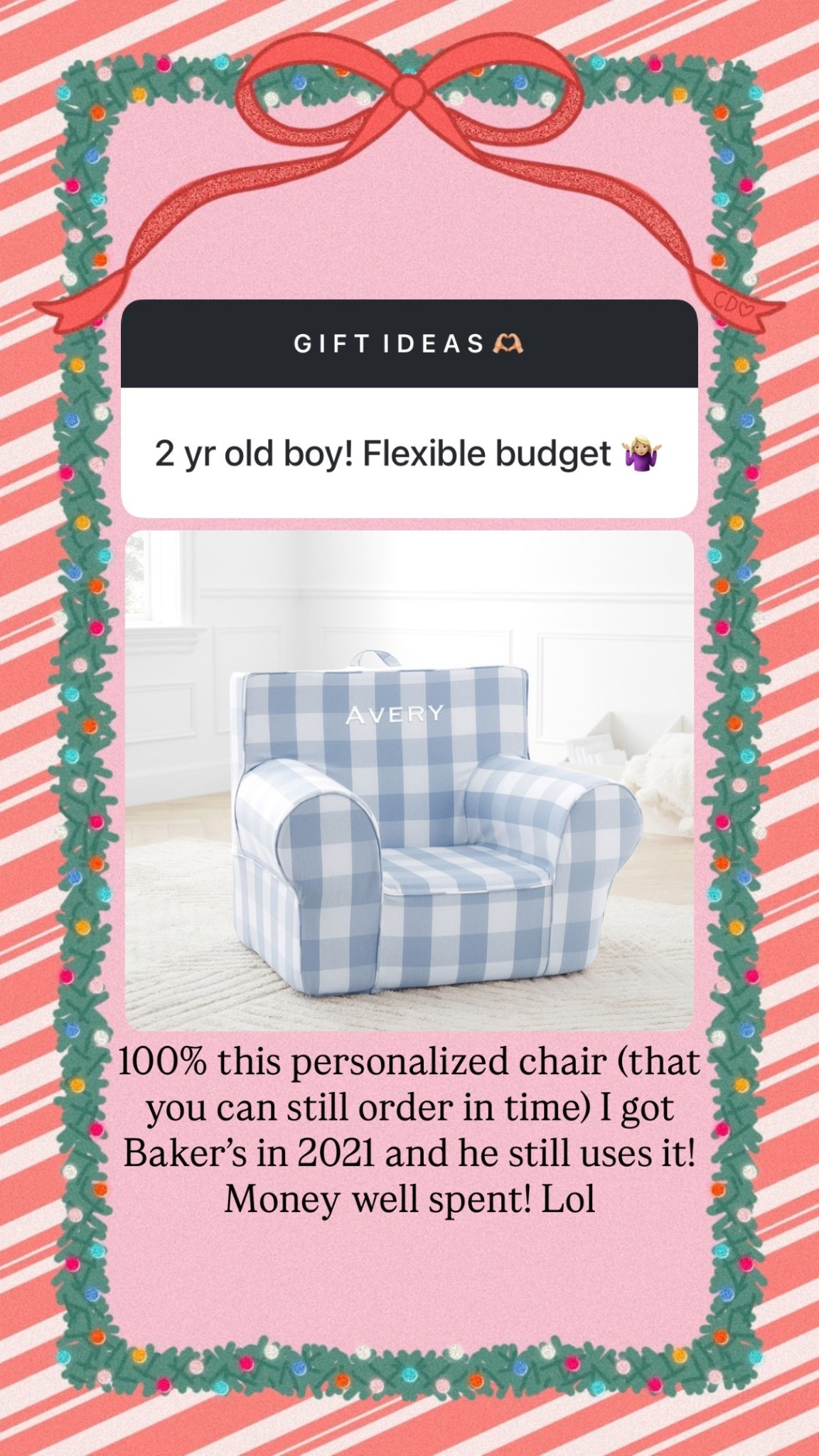 Baker has the medium “kid size” one 

#LTKGiftGuide