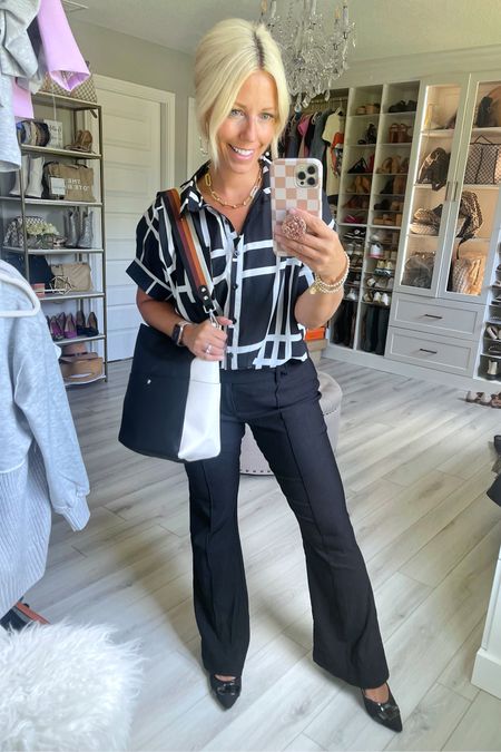 In honor of BTS I will be sharing some teacher outfits!!!!! This is one of my all time favs @amazon work tops!!! Super lightweight and so classy but comfy too!!!! Tops small, pants medium.

#LTKworkwear #LTKstyletip #LTKBacktoSchool