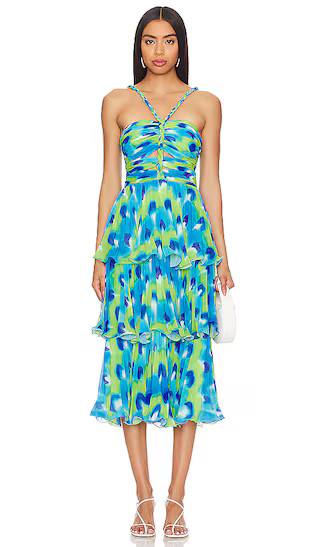 ROBE MIDI AVEC FRONCES BRANT | Revolve Clothing (Global)