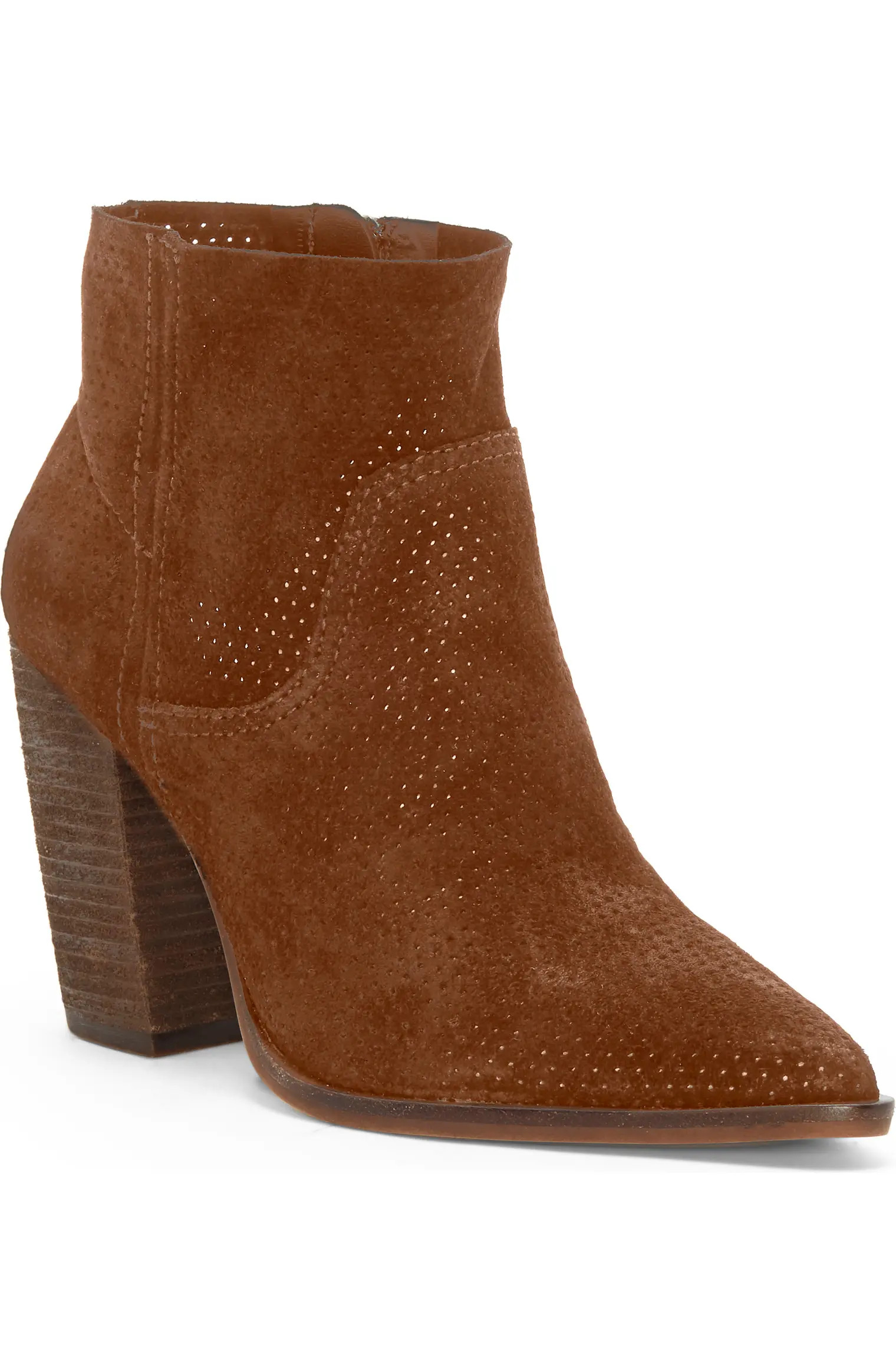 Cava Perforated Pointy Toe Boot | Nordstrom