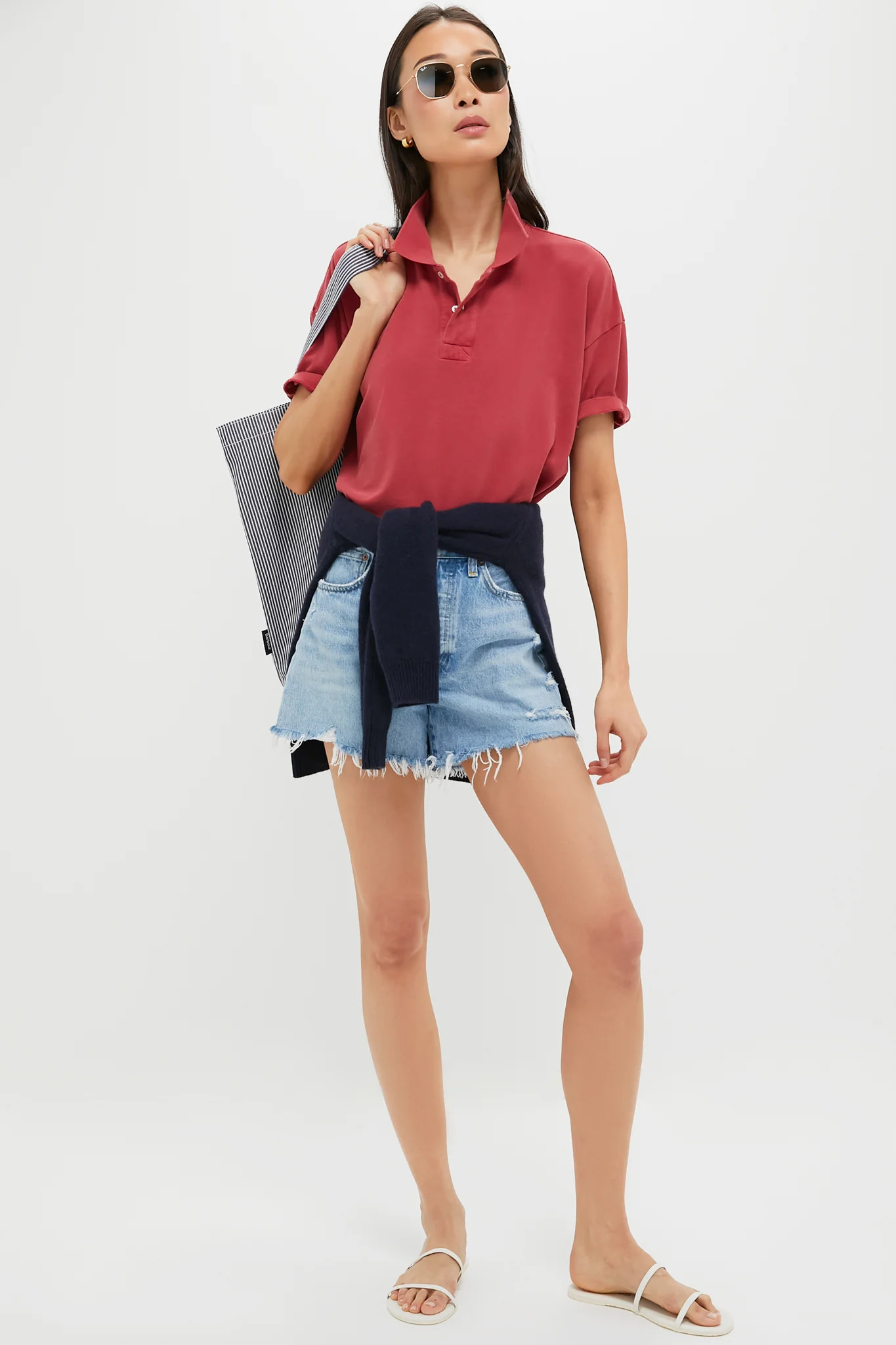 Red Pique Holmes Boyfriend Polo | Tuckernuck (US)