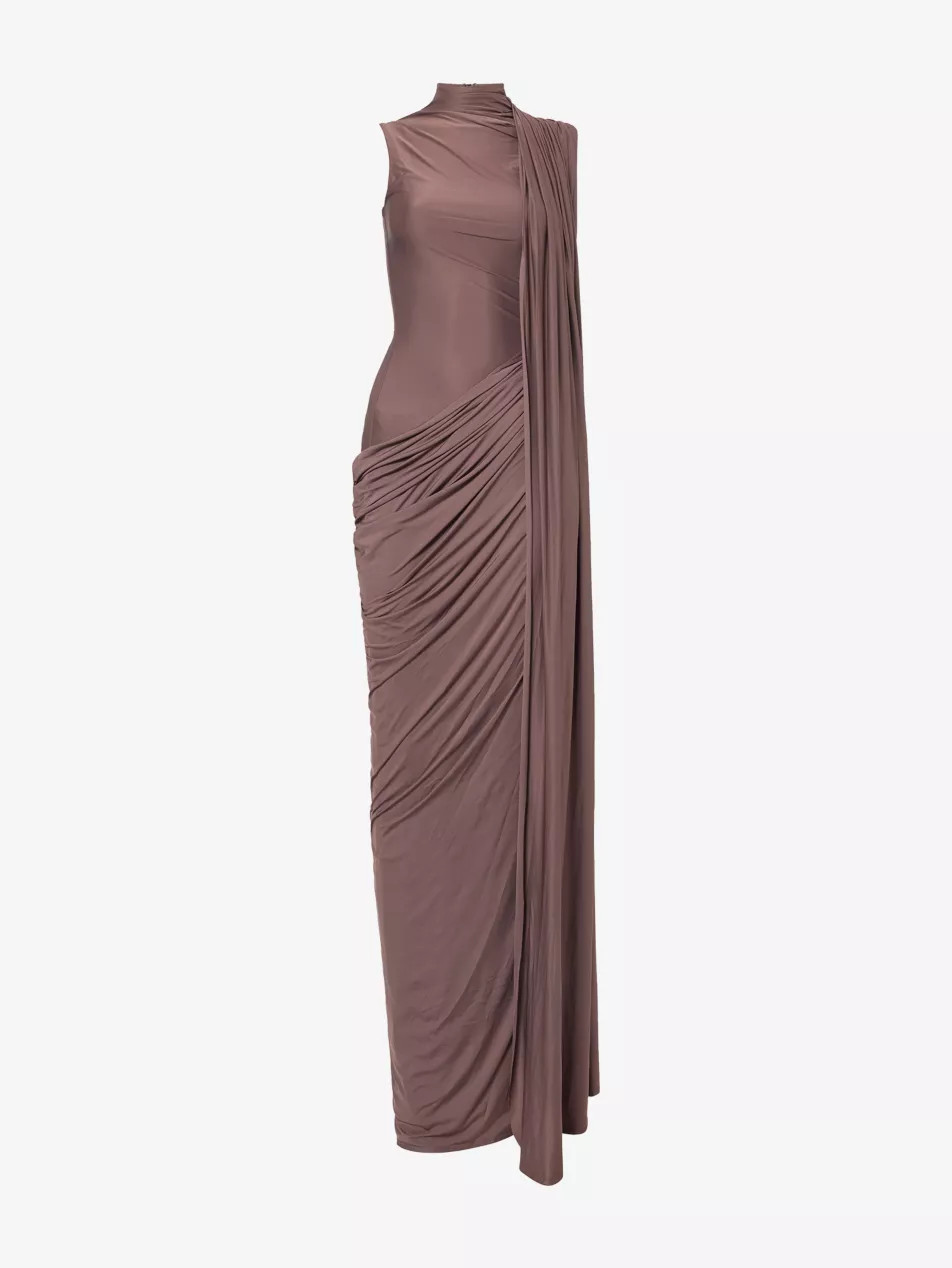 Brente Draped Stretch-Jersey Maxi Dress | Selfridges