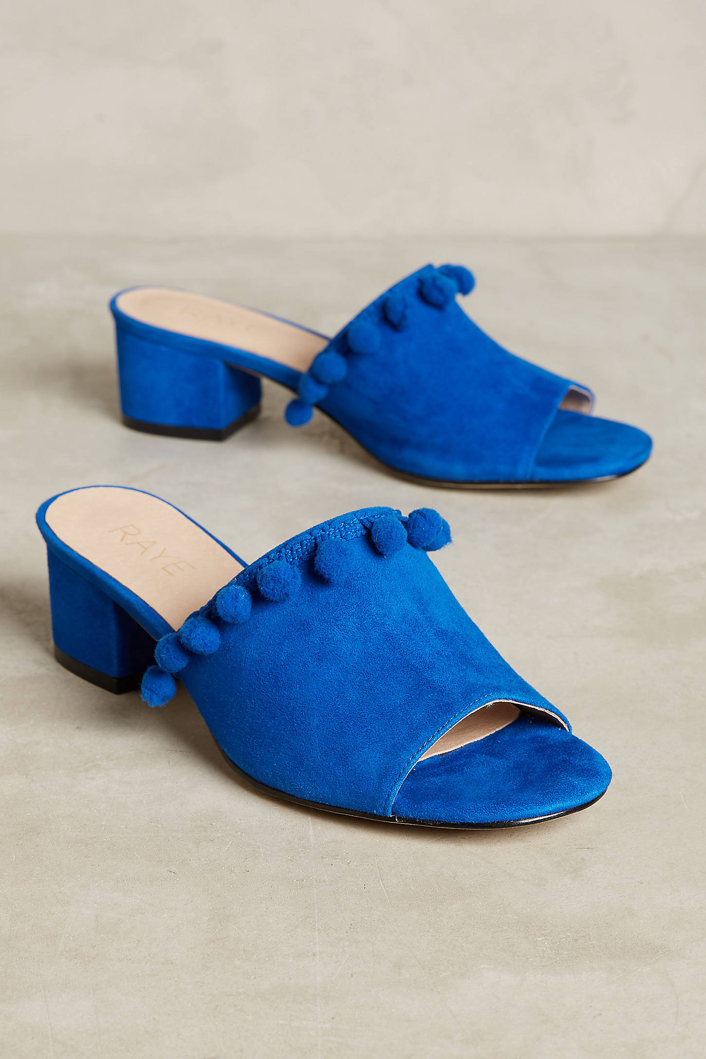 Raye Camille Pommed Peeptoe Mules | Anthropologie (US)