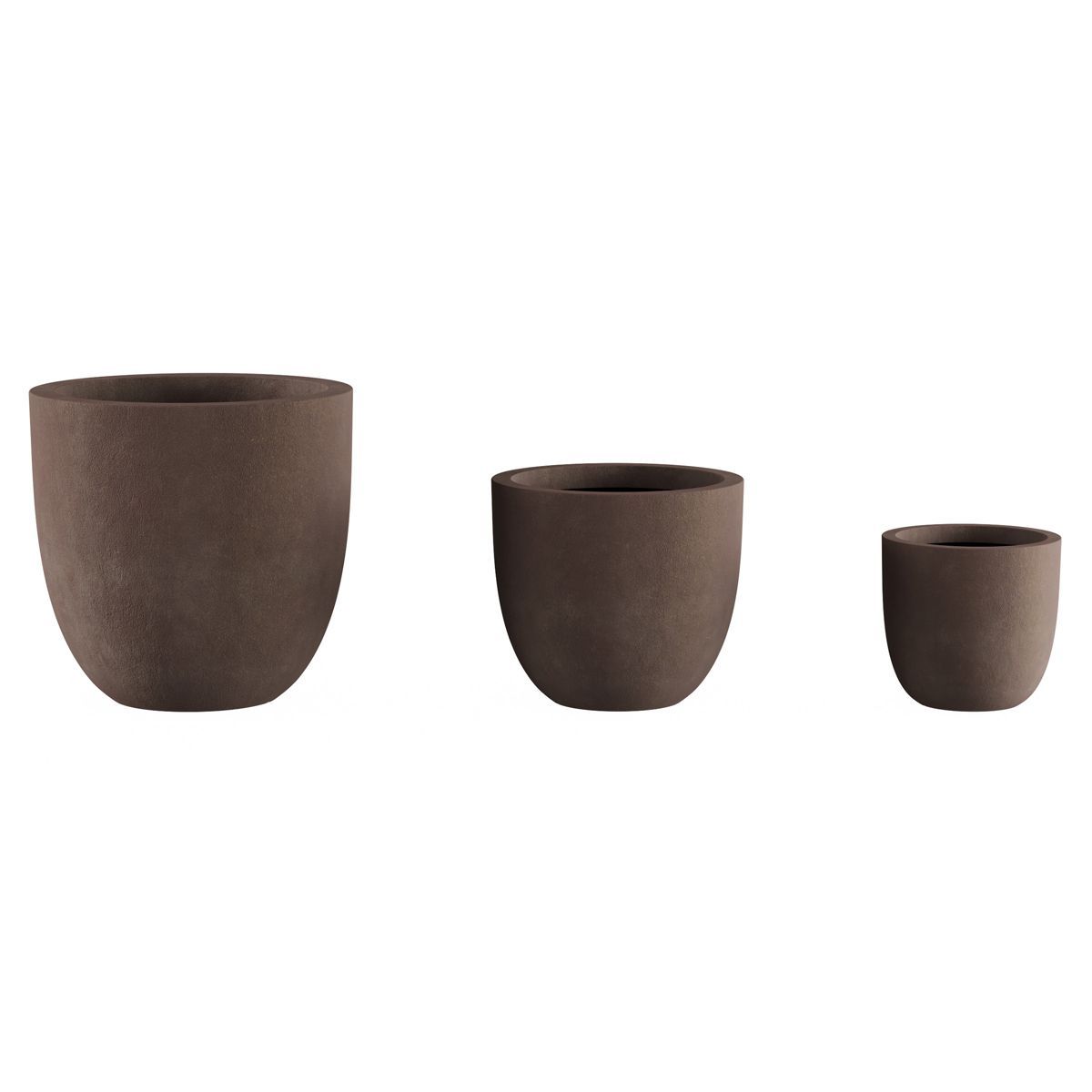 Nature Spring Clay Planter Set - Antique Brown, 3 Pieces | Target