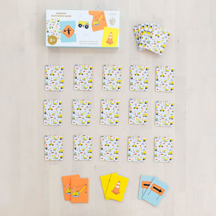Under Construction Memory Match Game Games | Minted