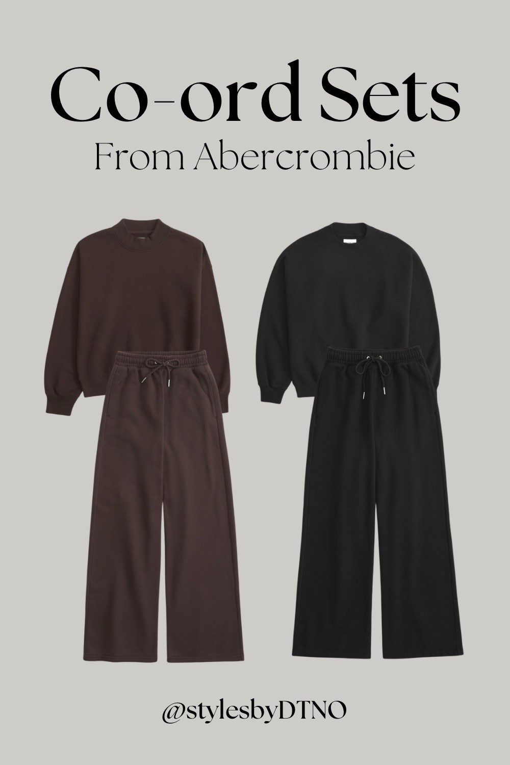 Athleisure co-ord sets from Abercrombie & Fitch in the shades black and dark coffee brown (scroll below for more options)

Tags: Best Sellers, Loungewear, Winter Fashion, Back In Stock, New Arrivals, Outfit Ideas, Fashion Finds 2026, Stylist Picks, Under $100, Affordable Fashion, 

#LTKootd #LTKSeasonal #LTKU