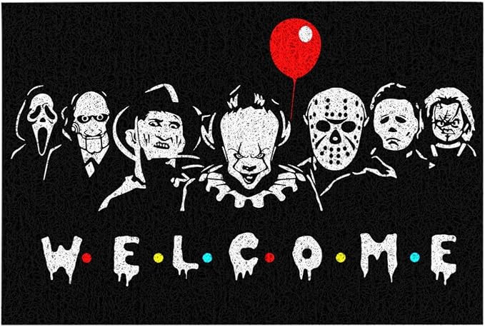 Halloween Horror Doormat Halloween Horror Movie Character Carpet Halloween Skull Welcome Mat Indo... | Amazon (US)