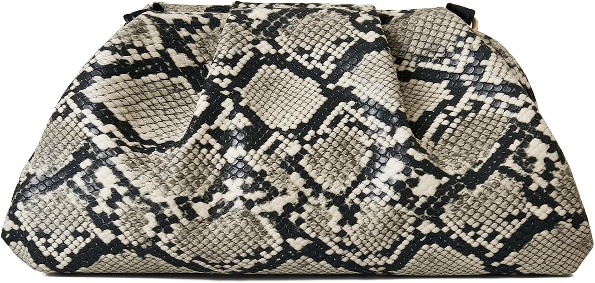 Women's Woven Evening Bag Ruched Dumpling Clutch Purse Detachable Chain Crossbody Bag | Amazon (US)