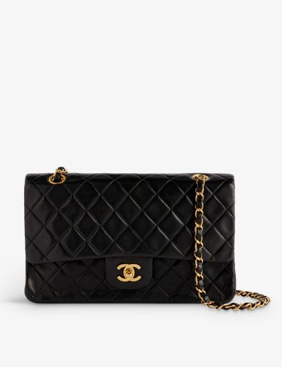 Womens Black Pre-loved Chanel Medium Quilted Leather Shoulder bag 1 Size | Selfridges