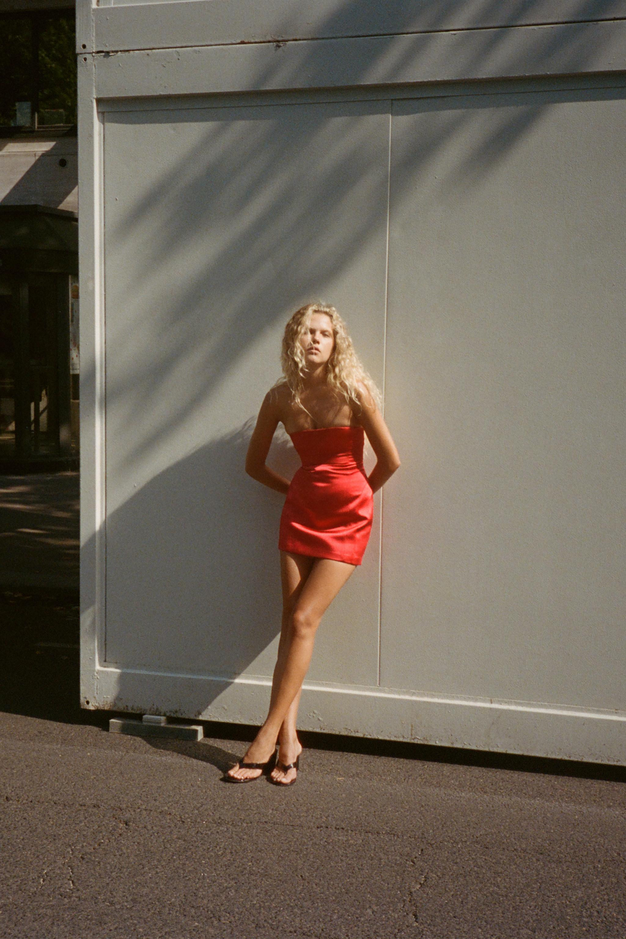 SATIN PLAYSUIT DRESS | Zara US