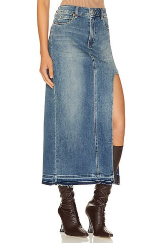 Midi Skirt With Slit in Shape Up | Revolve Clothing (Global)