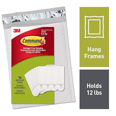 Command Picture Frame Hangers, White, Value Pack (PH204-16NA) | Amazon (US)