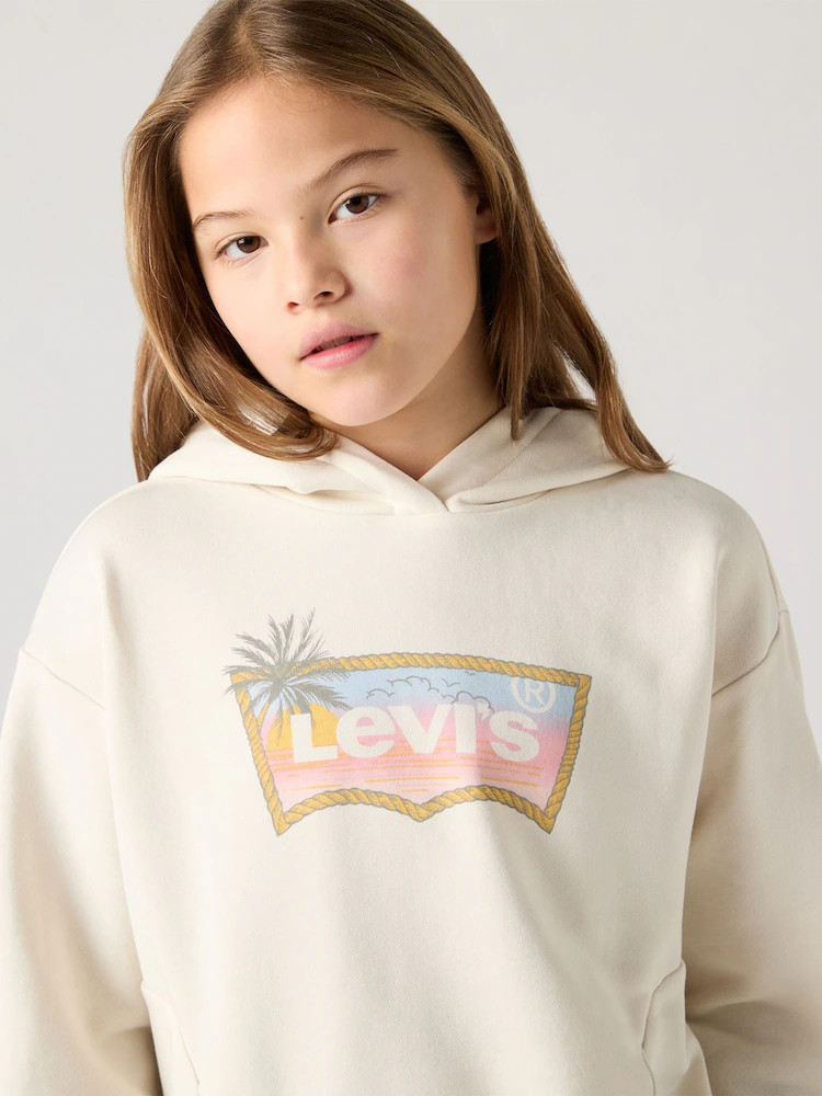 Levi's White Ombre Batwing Oversized Hoodie | Next US
