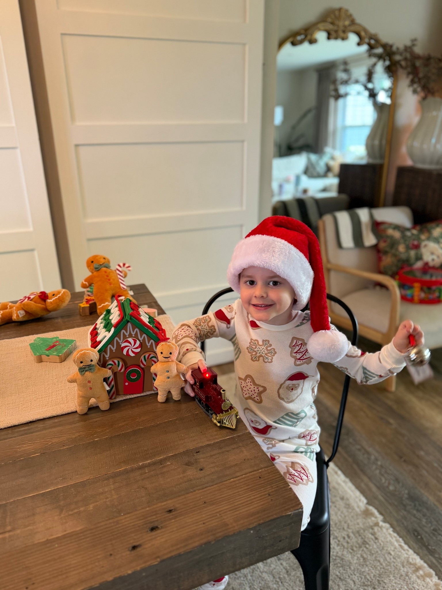 Ready for the holidays!!! $12 pajamas — and his little gingerbread house is on sale for $15!! He loves it so much❤️❤️❤️

Carters kids, toddler panamas, Christmas pajamas, Melissa and Doug 

#LTKFindsUnder50 #LTKHoliday #LTKKids