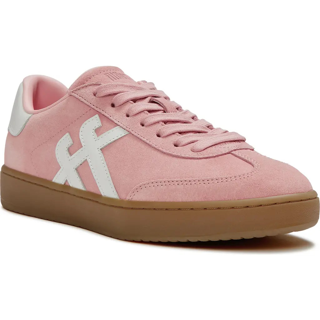 FitFlop The Dash T Toe Suede Sneakers in Warm Pink/urban White at Nordstrom, Size 8 | Nordstrom