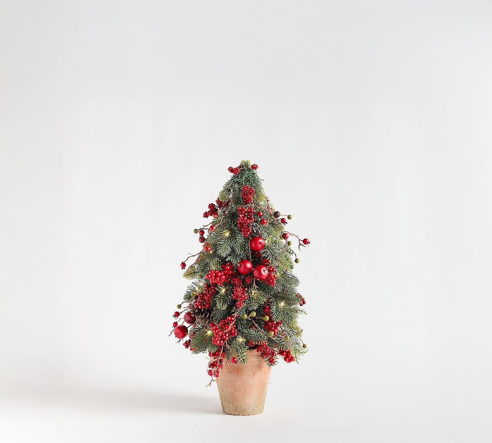 Faux Lit Mixed Berries 2 Ft Tree | Pottery Barn (US)