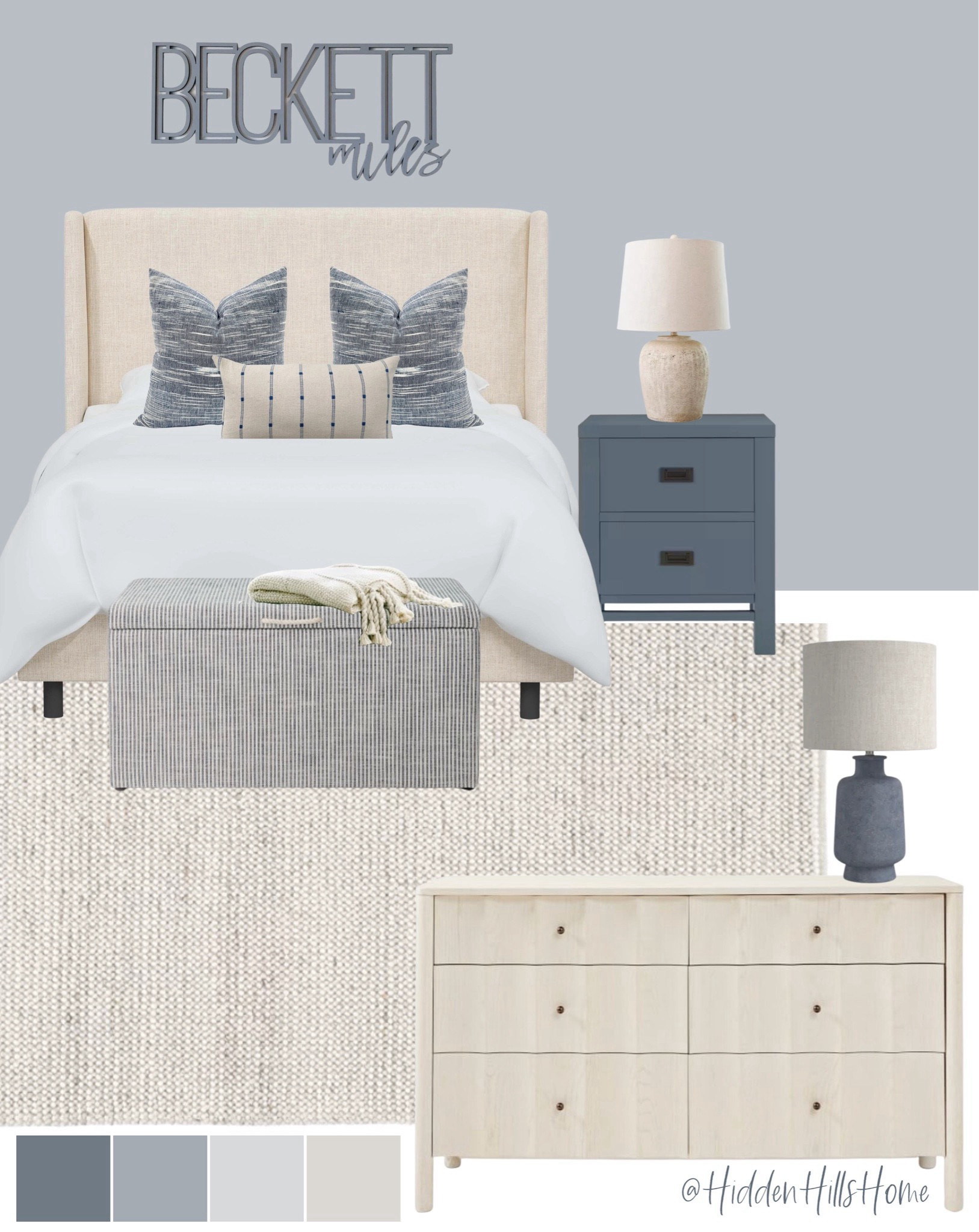 Tilly Upholstered Bed curated on LTK