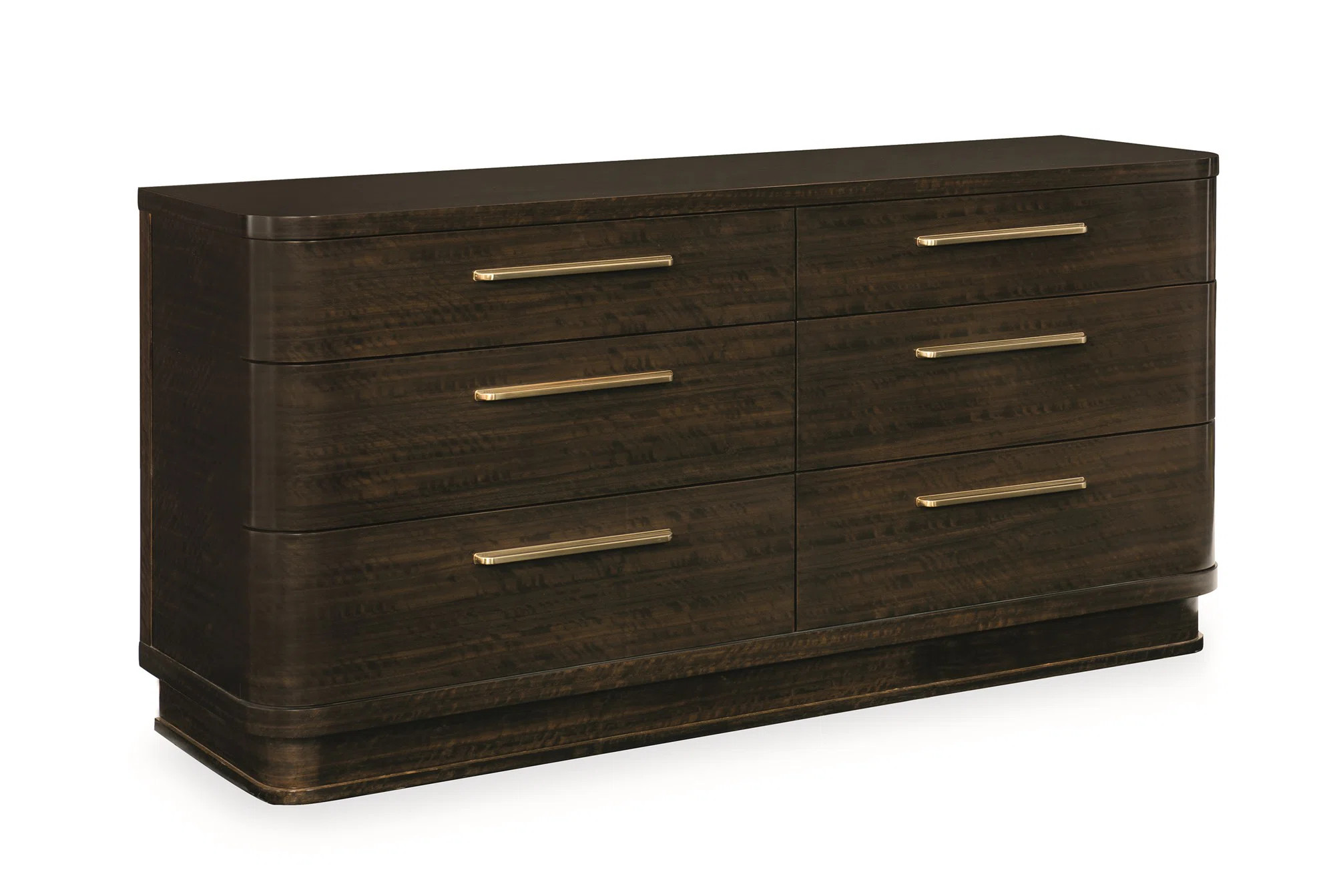 Modern Streamline 6 Drawer Double Dresser | Wayfair North America