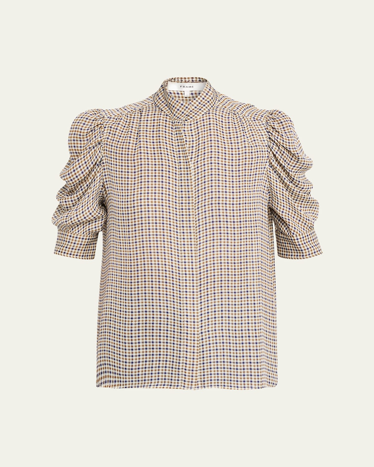 The Houndstooth Silk Blouse | Bergdorf Goodman