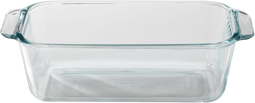 Pyrex 1.5-Quart Clear Basics Glass Loaf Pan (Set of 2) | Amazon (US)