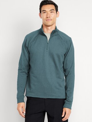 Go-Dry Cool Waffle Quarter Zip | Old Navy (US)