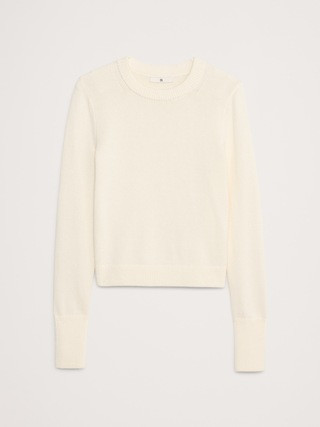 Cotton-Silk Crew-Neck Sweater | Banana Republic (US)