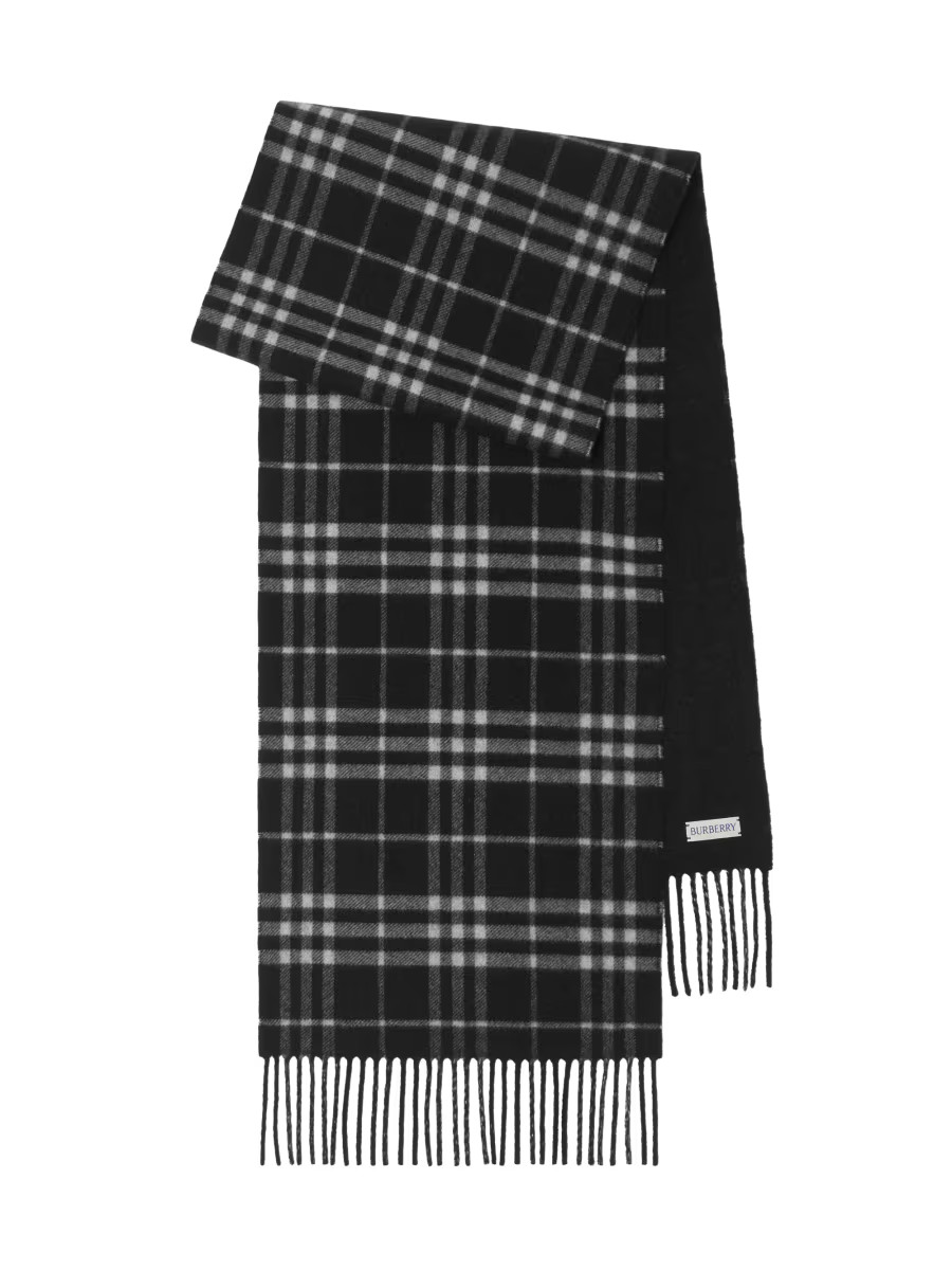 Double-Face Check Cashmere Scarf | Saks Fifth Avenue