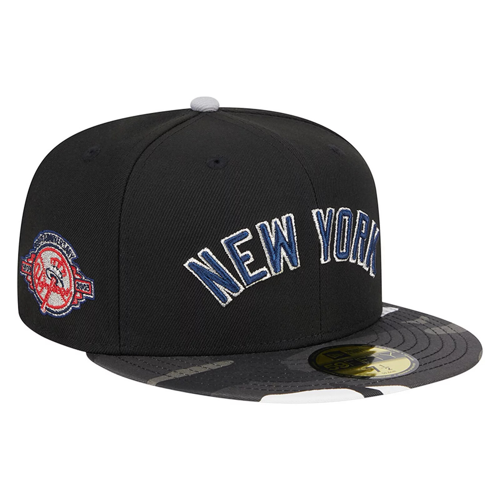 Men's New Era Black New York Yankees Metallic Camo 59FIFTY Fitted Hat, Size: 7 1/2 | Kohl's