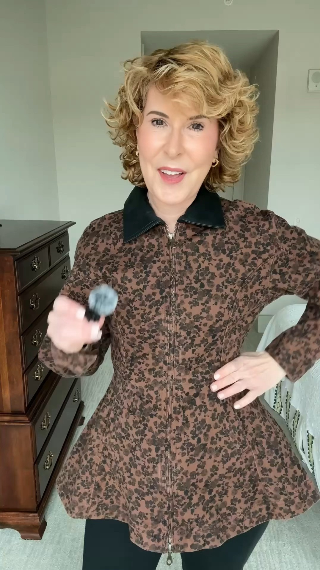 This Walmart leopard print jacket is such a chic fall statement! I love the fitted, feminine shape, peplum hem, and faux leather collar. I paired it with sleek black pants and black ankle boots for an easy, polished look that lets the jacket be the star.

#LTKootd #LTKSeasonal #LTKOver40