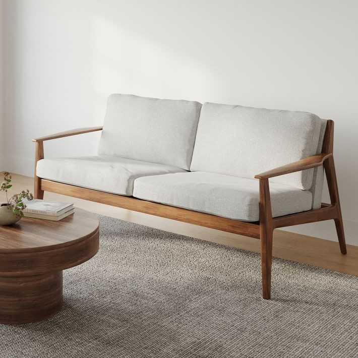 Mid-Century Show Wood Sofa (66") | West Elm (US)