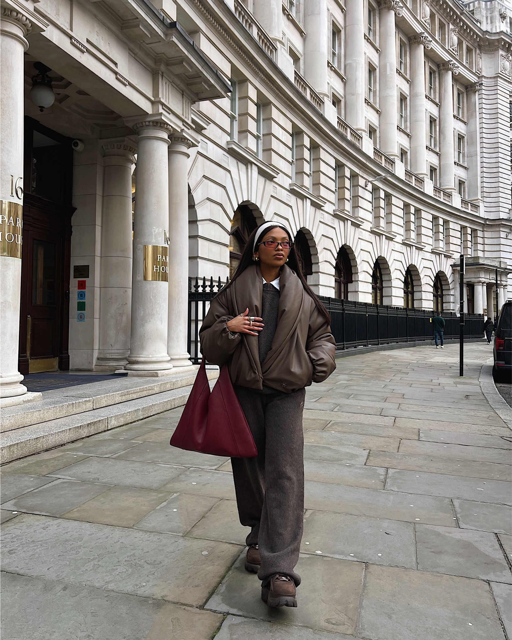 Brown leather jacket brown knit co-ord

#LTKspring #LTKeurope #LTKuk