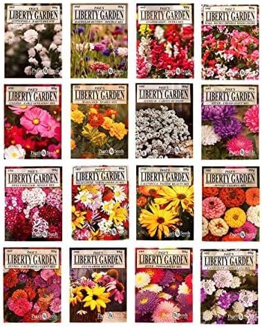 Valley Greene Set of 16 Heirloom Flower Seeds - Non-GMO - 16 Varieties - Assorted Flower Seeds - ... | Amazon (US)