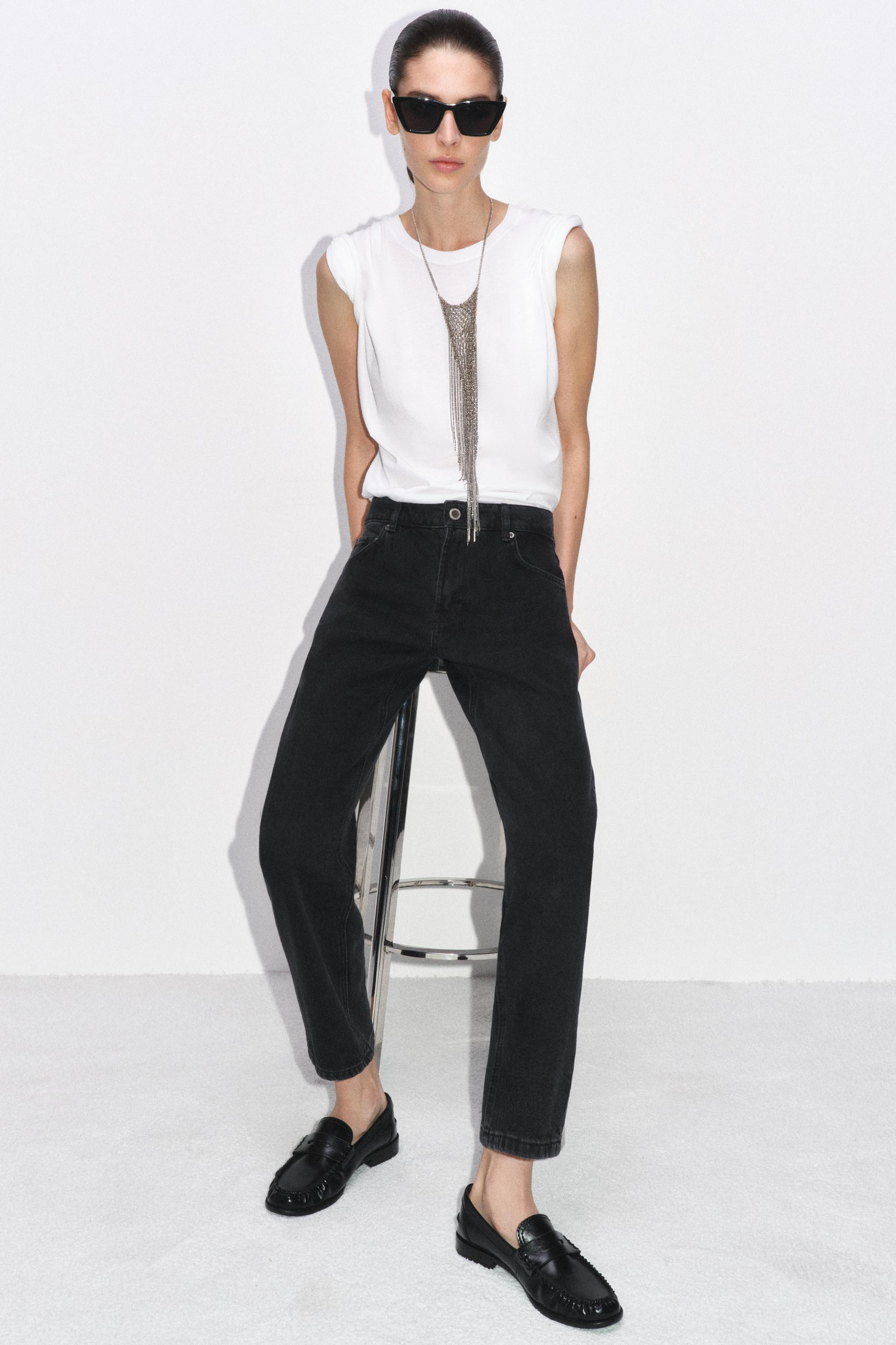 ZW COLLECTION MID-RISE CIGARETTE JEANS | Zara US