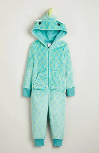 Nordstrom Kids' Hooded Fleece Sleeper Romper | Nordstrom | Nordstrom