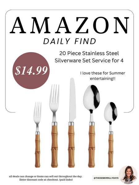 Amazon Home - I love these bamboo handle utensils for Summer entertaining 😍

#LTKfindsunder50 #LTKhome #LTKsalealert