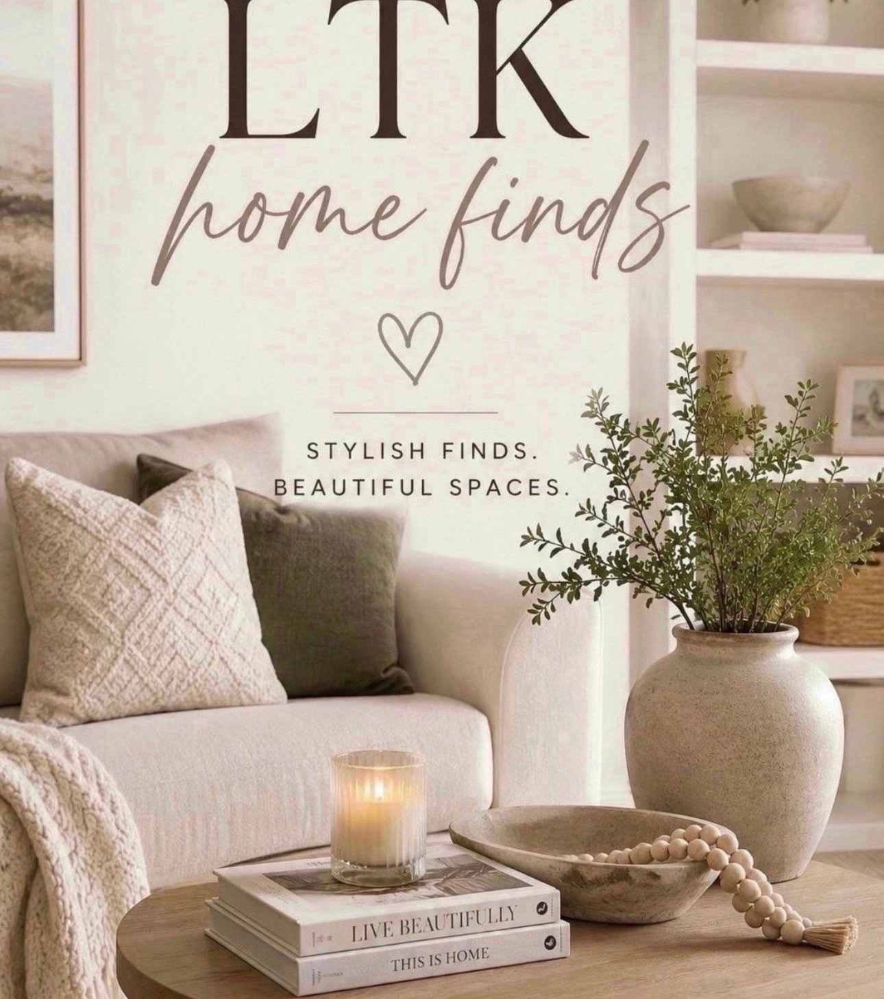 Neutral home finds that make your space feel cozy, clean, and elevated 🤍✨ From affordable decor to everyday essentials, these are the pieces currently making our house feel more like home.

#LTKHome #LTKSaleAlert