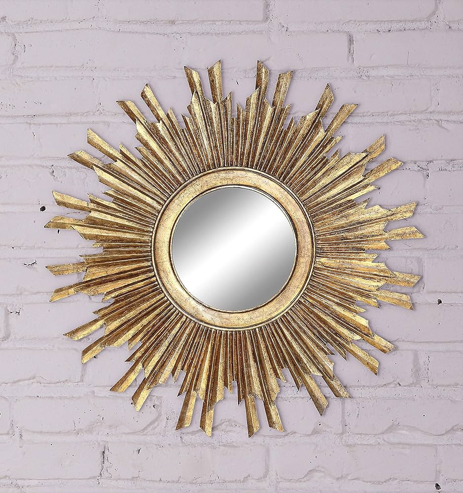 Creative Co-Op Gold Sunburst Mirror | Amazon (US)
