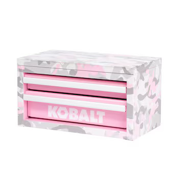 Kobalt Portable Mini Toolbox 10.83-in W x 5.91-in H x 5.91-in D 2 -Drawer Pink Camo Steel Tool Bo... | Lowe's