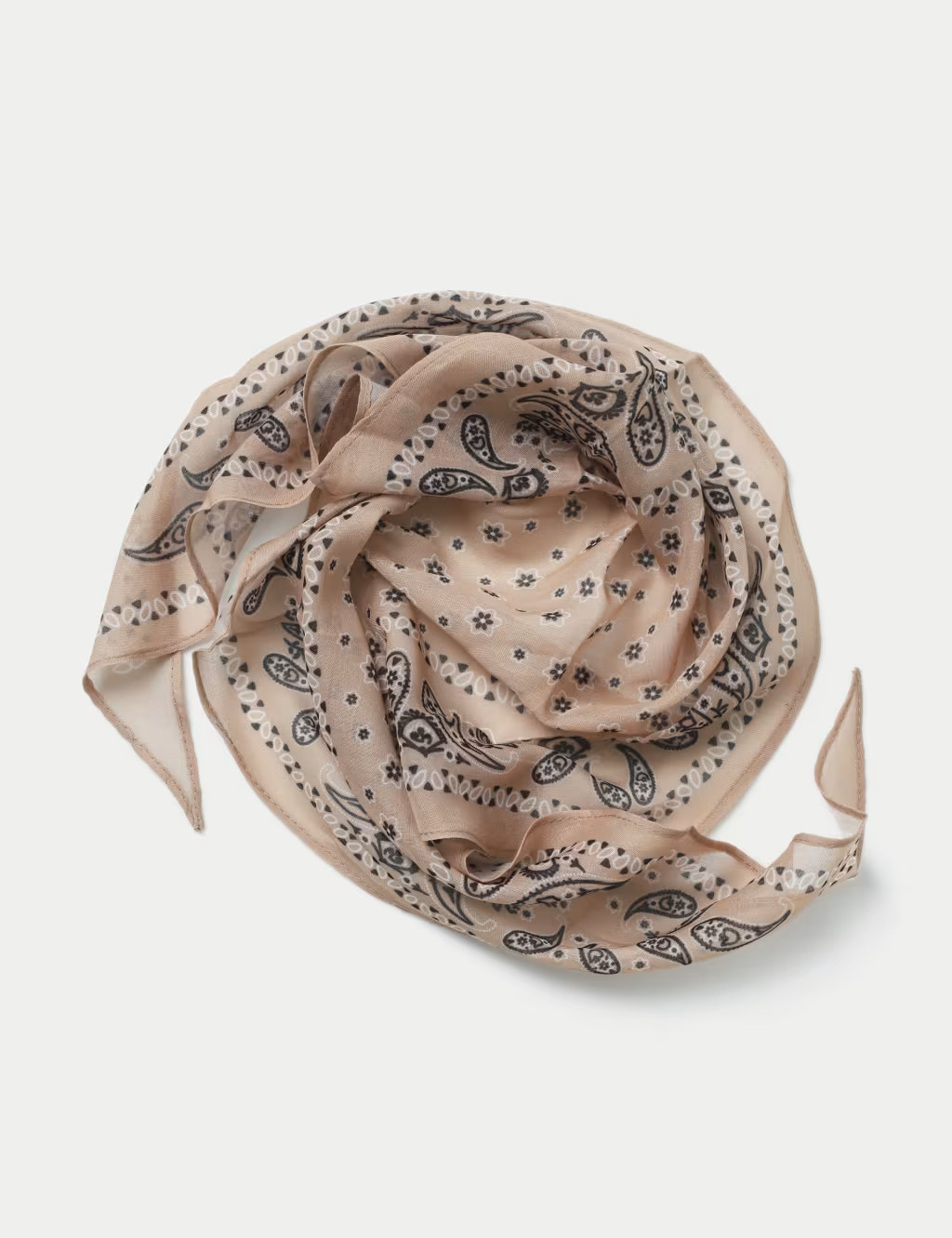 Red Paisley Cotton Scarf | Marks & Spencer (UK)