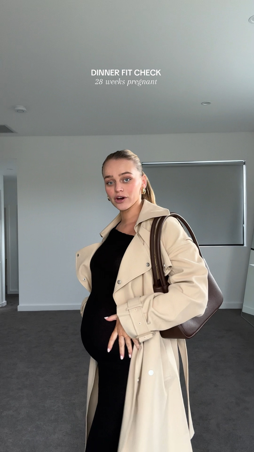 Size 8 dress, medium trench! 

#LTKworkwear #LTKaustralia #LTKmaternity