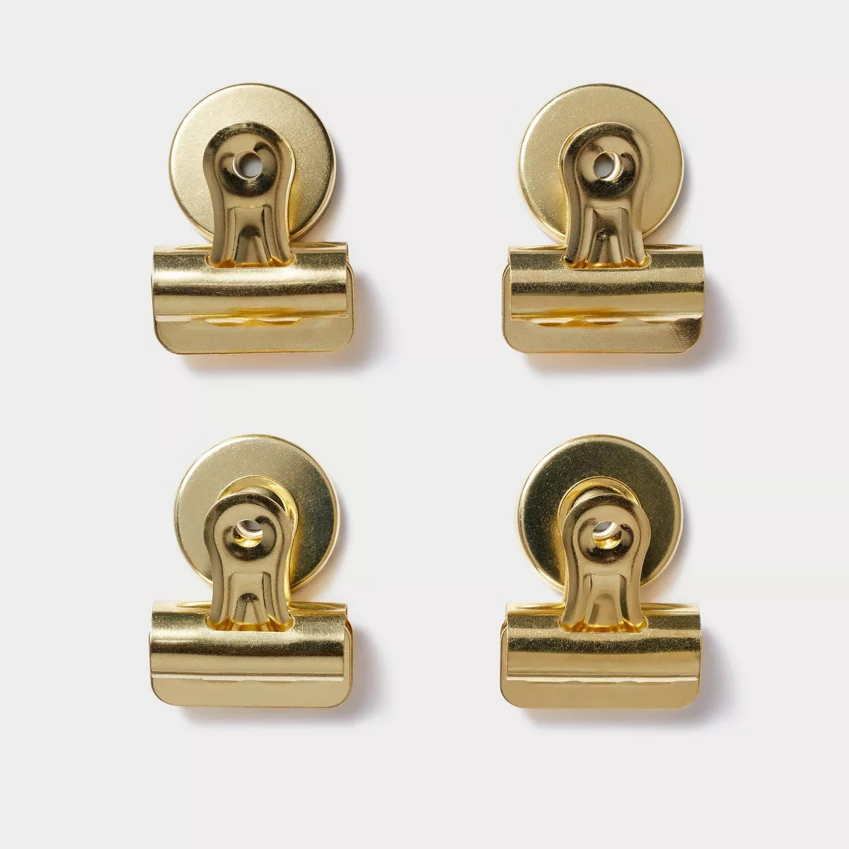 4ct Magnetic Bulldog Clips Soft Gold - Threshold™ | Target